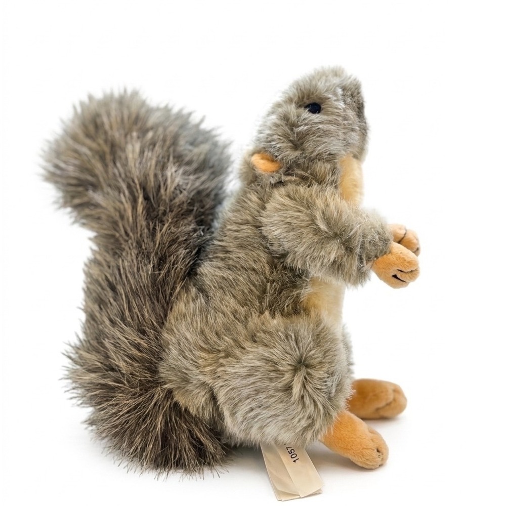 American Kennel Club AKC Squirrel Plush Realistic Grey Bushy Tail Toy 1057SR-RY‎